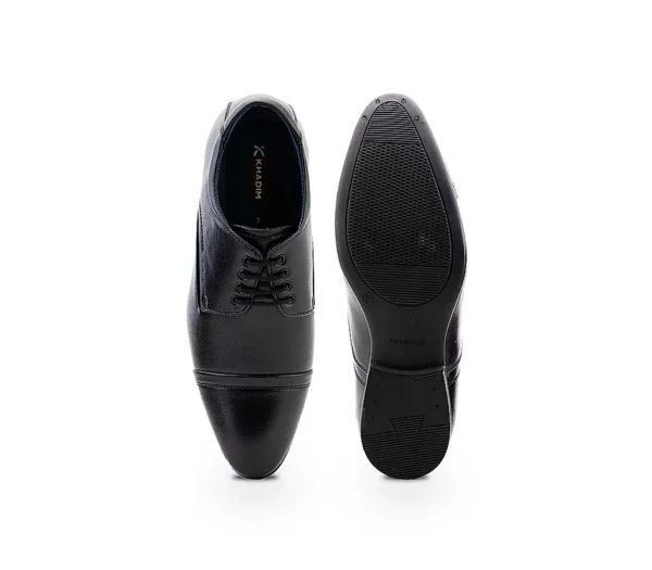 Black Formal Derby Shoe for Men