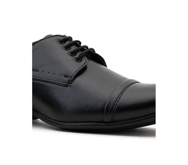 Black Formal Derby Shoe for Men