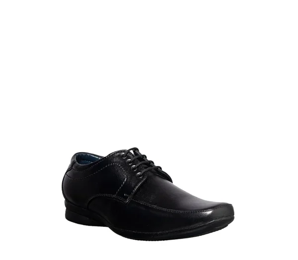 Black Leather Formal Derby Shoe for Men