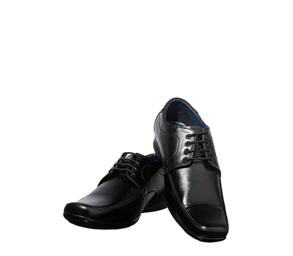 Black Leather Formal Derby Shoe for Men