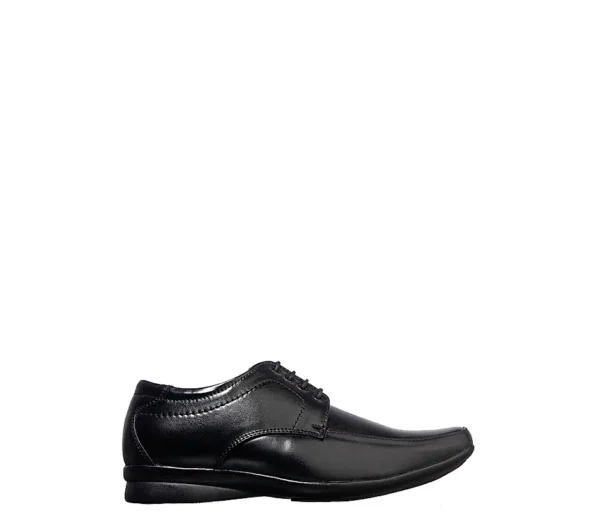 Black Leather Formal Derby Shoe for Men