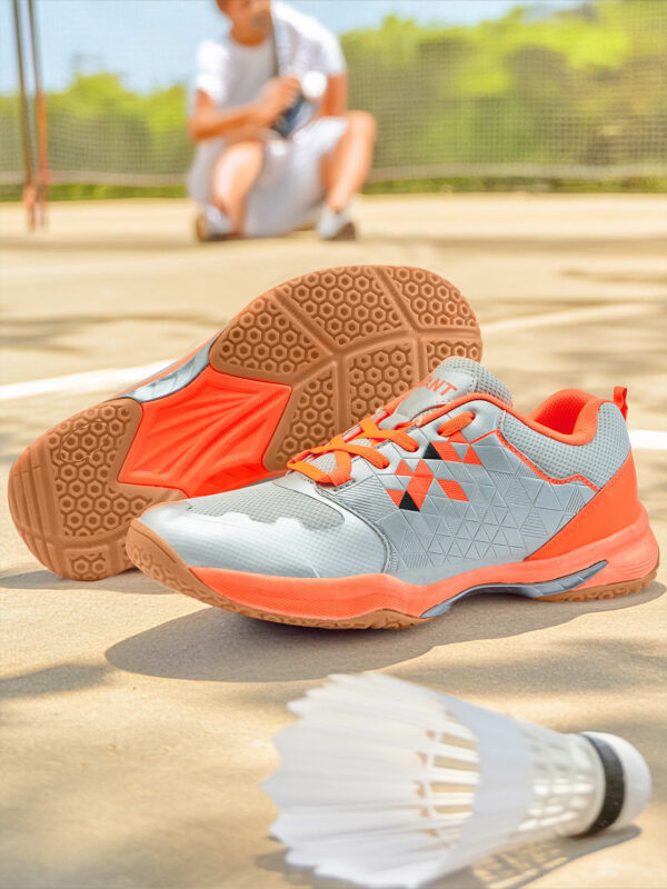 Avant Men's FluidX 2.0 Badminton Shoes-Grey/Orange