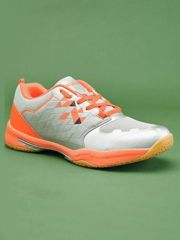 Avant Men's FluidX 2.0 Badminton Shoes-Grey/Orange