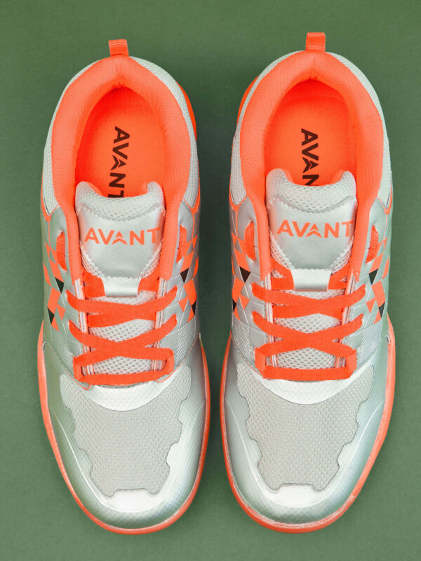 Avant Men's FluidX 2.0 Badminton Shoes-Grey/Orange