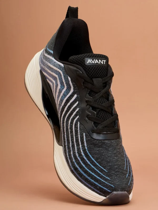 Avant Men's Cyclone Running Shoes - Black/Navy Blue